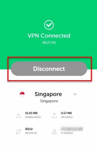 Disconnect VPN Android