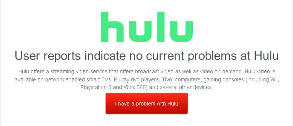 Hulu server status 