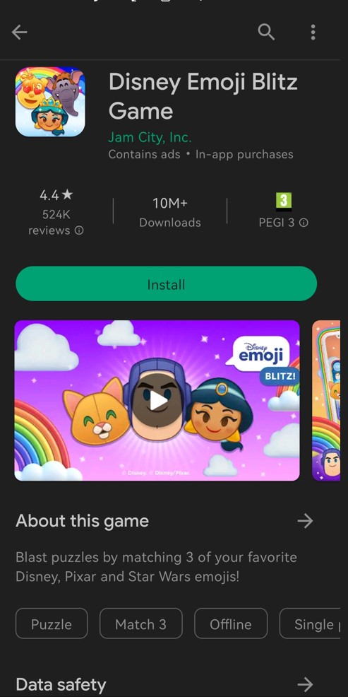 Install emoji blitz on play store