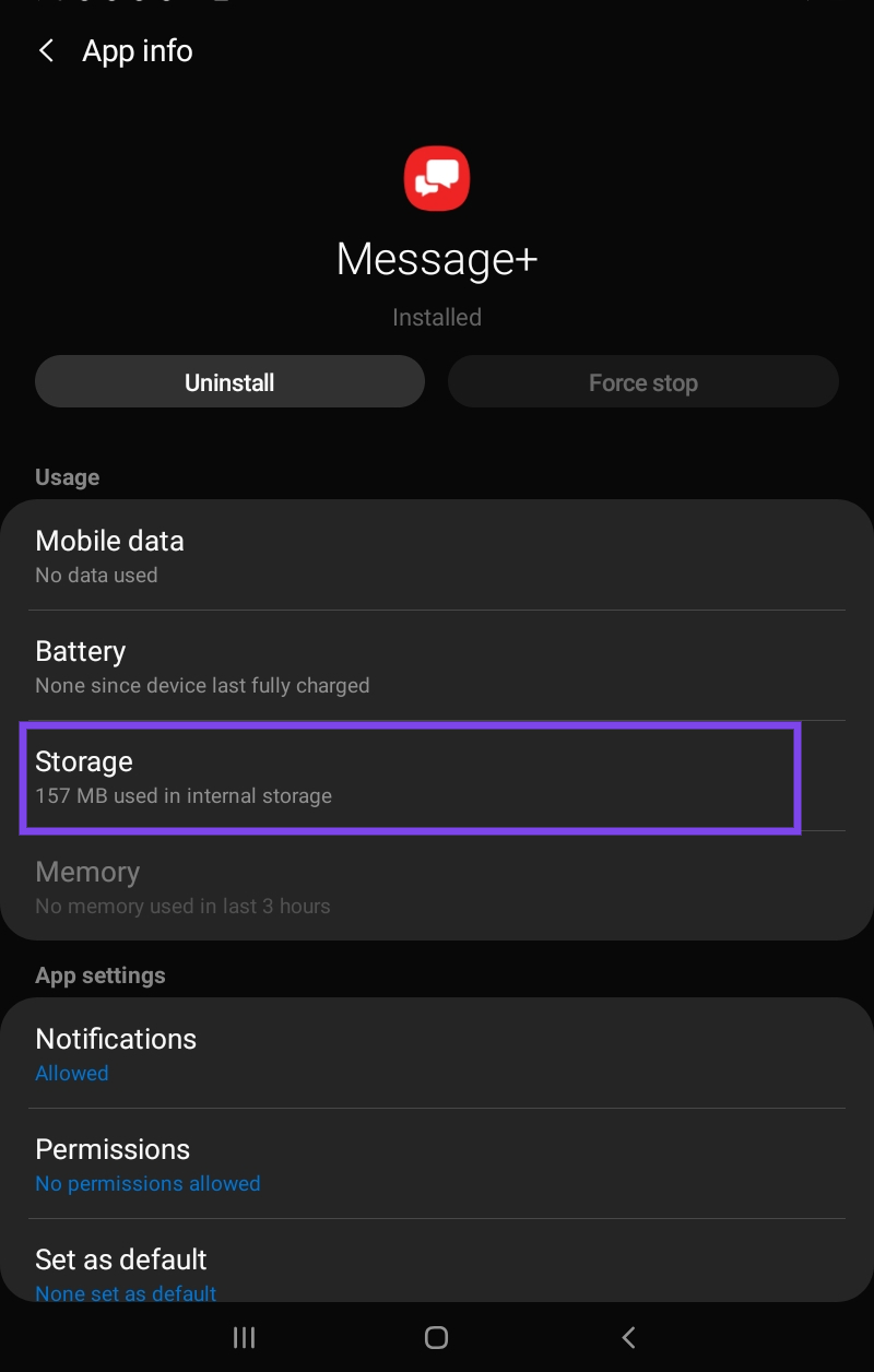 Verizon message+ app