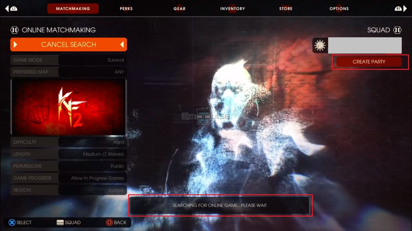 Killing Floor 2 PS4 matchmaking not working
