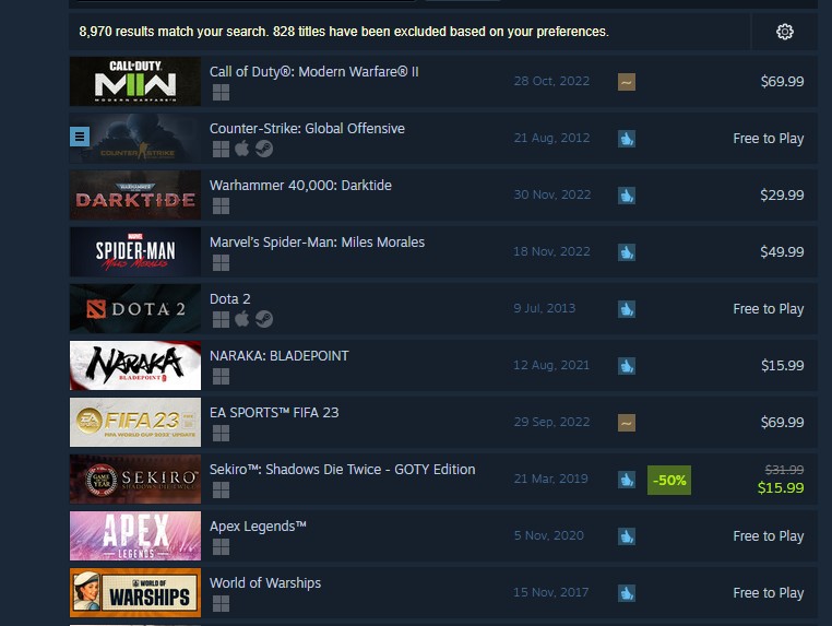 Steam best-selling games World of Warships