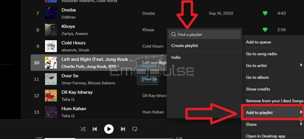 how to share liked songs on Spotify