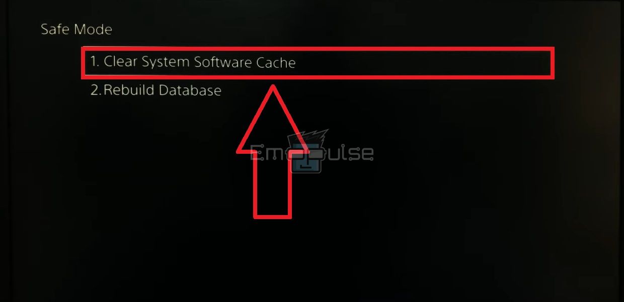 how to clear cache on PS5