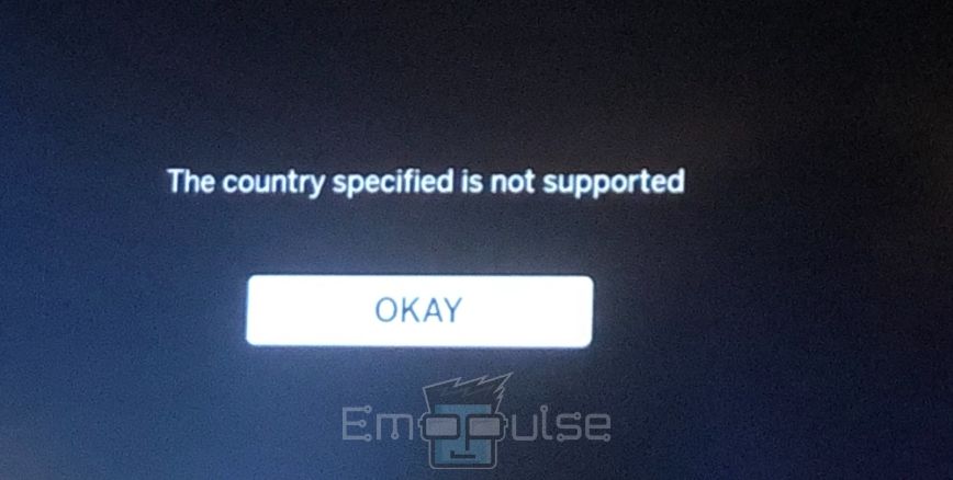 Image of espn the country specified is not supported