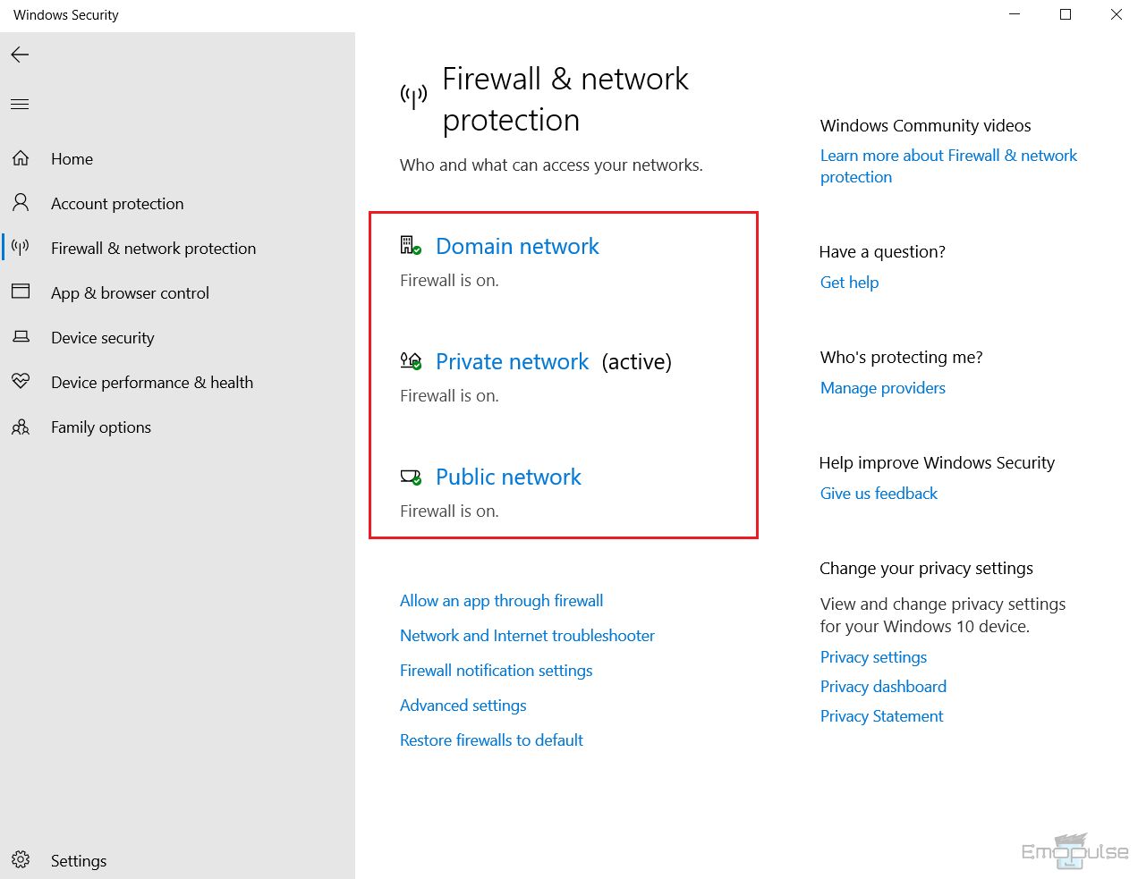 how to disable firewall