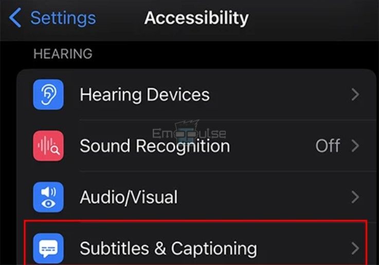 Accessibility options iOS