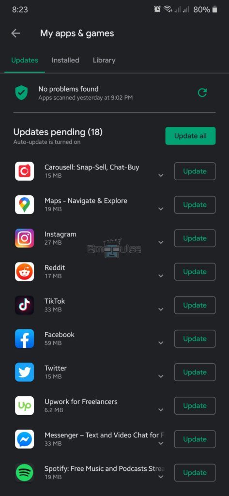 update hulu android