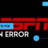 ESPN Error 503