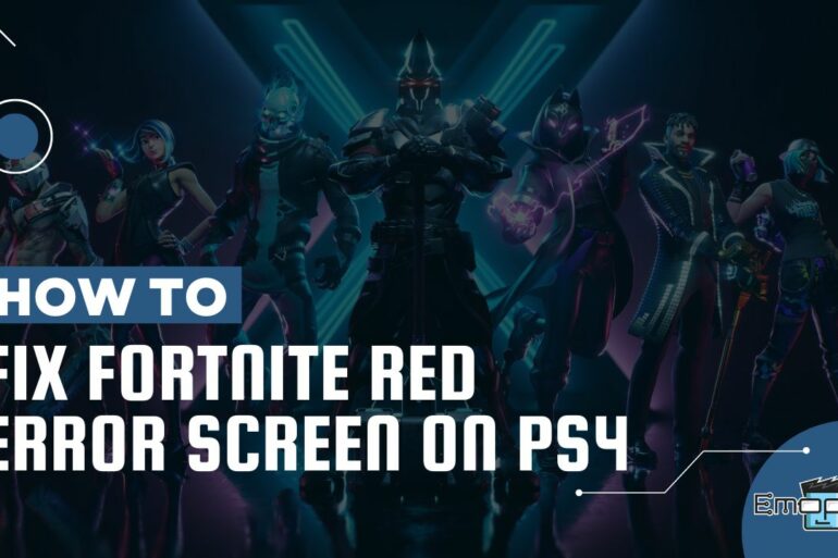 Fortnite Red Error Screen On PS4