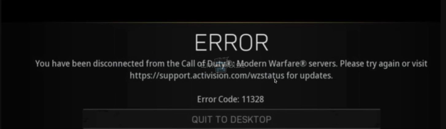 error code 11328 warzone ps4