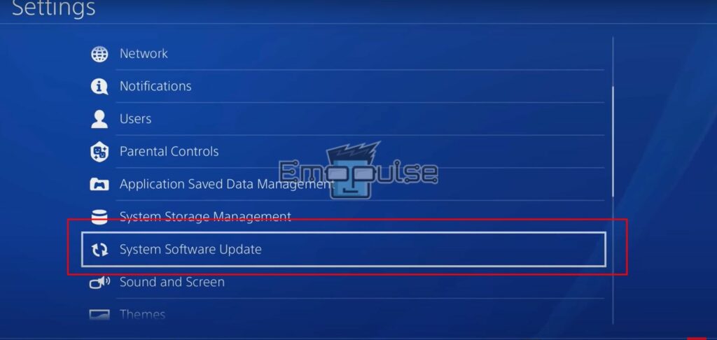 System Software Update PS4