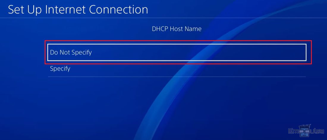 dhcp host name ps4