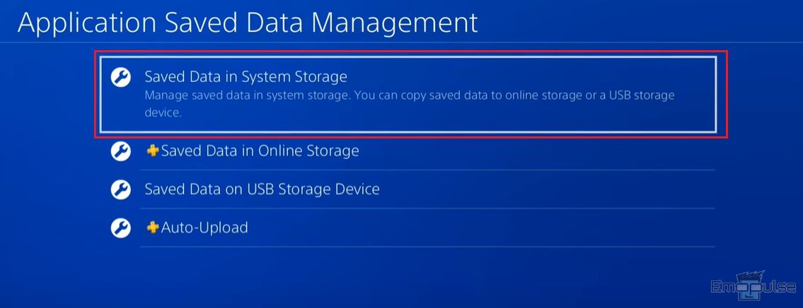 saved data in sys storage ps4