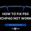 PS5 Touchpad Not Working