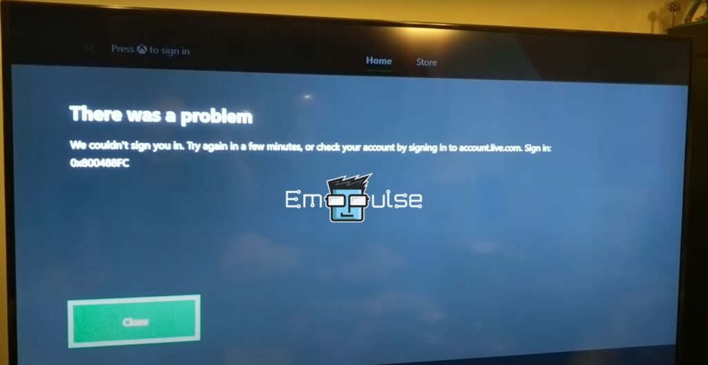 Xbox-Error-Code-0X800488FC