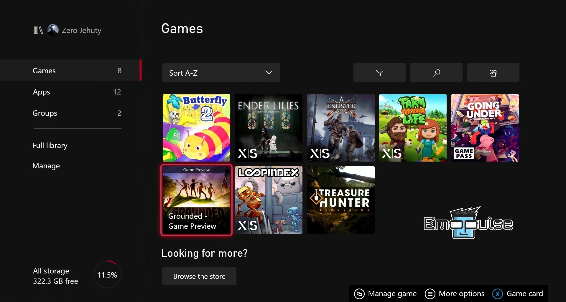 All games Xbox One Local Saved Games