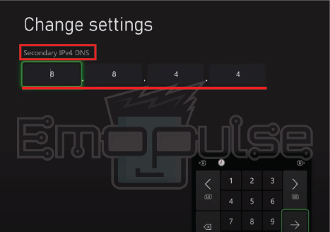 Secondary DNS Settings for Xbox (Image credits: Emopulse)