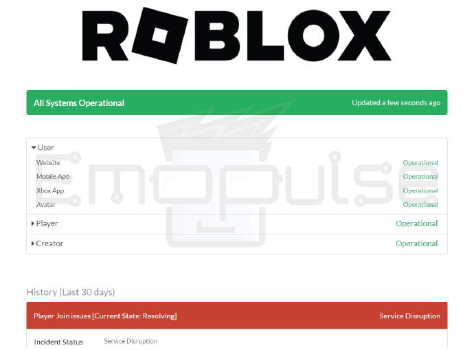 Roblox server checking