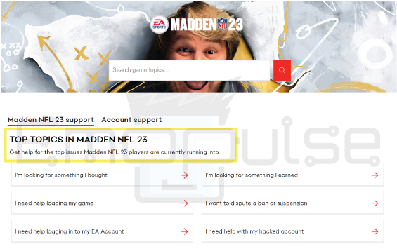 Madden 23 server information page( Image by Emopulse )