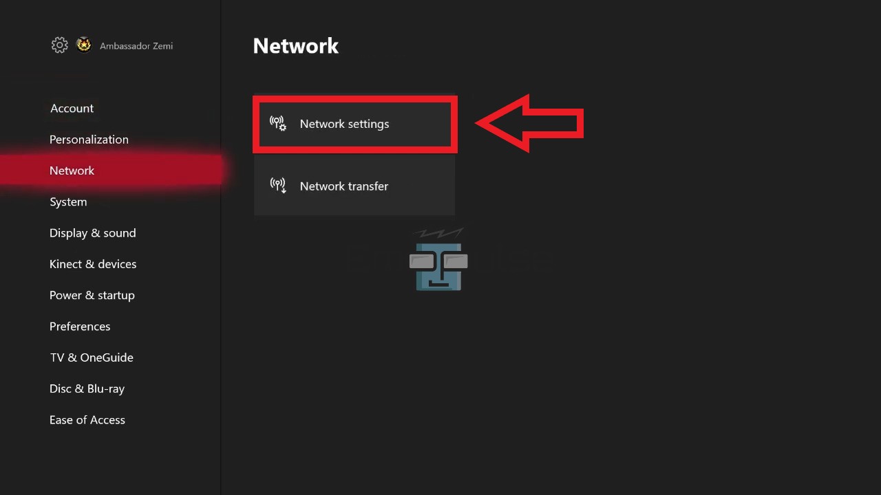 Network Settings Xbox One