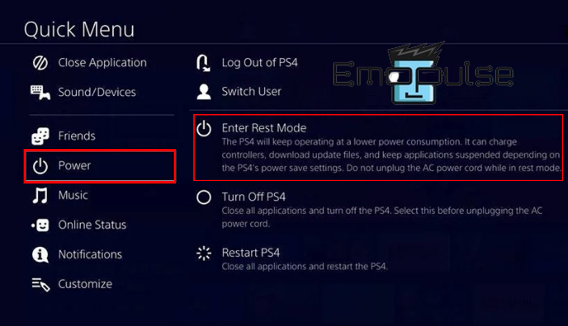 Quick menu-PS4 error SU-30638-0 solution