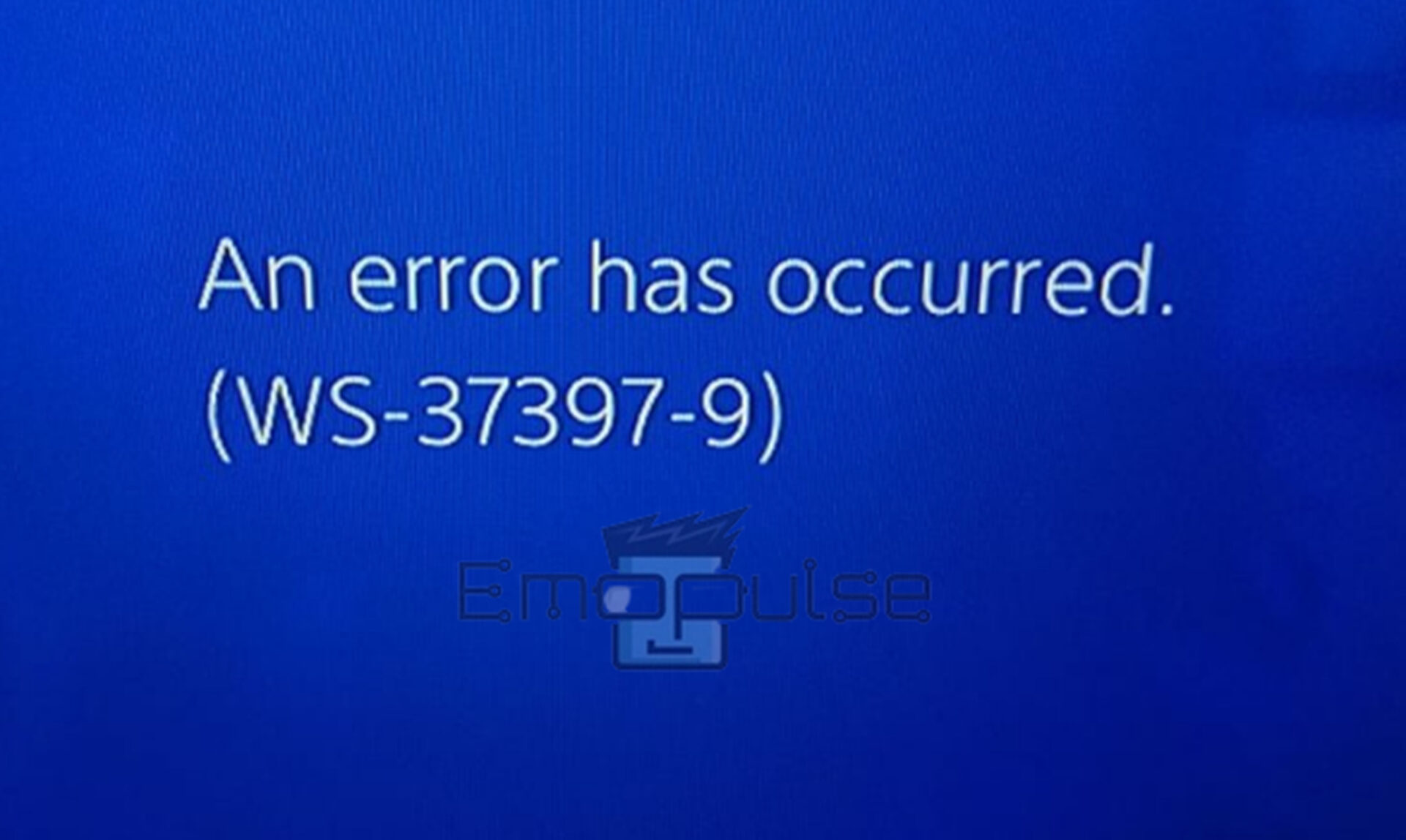 PS4 error code WS-37397-9