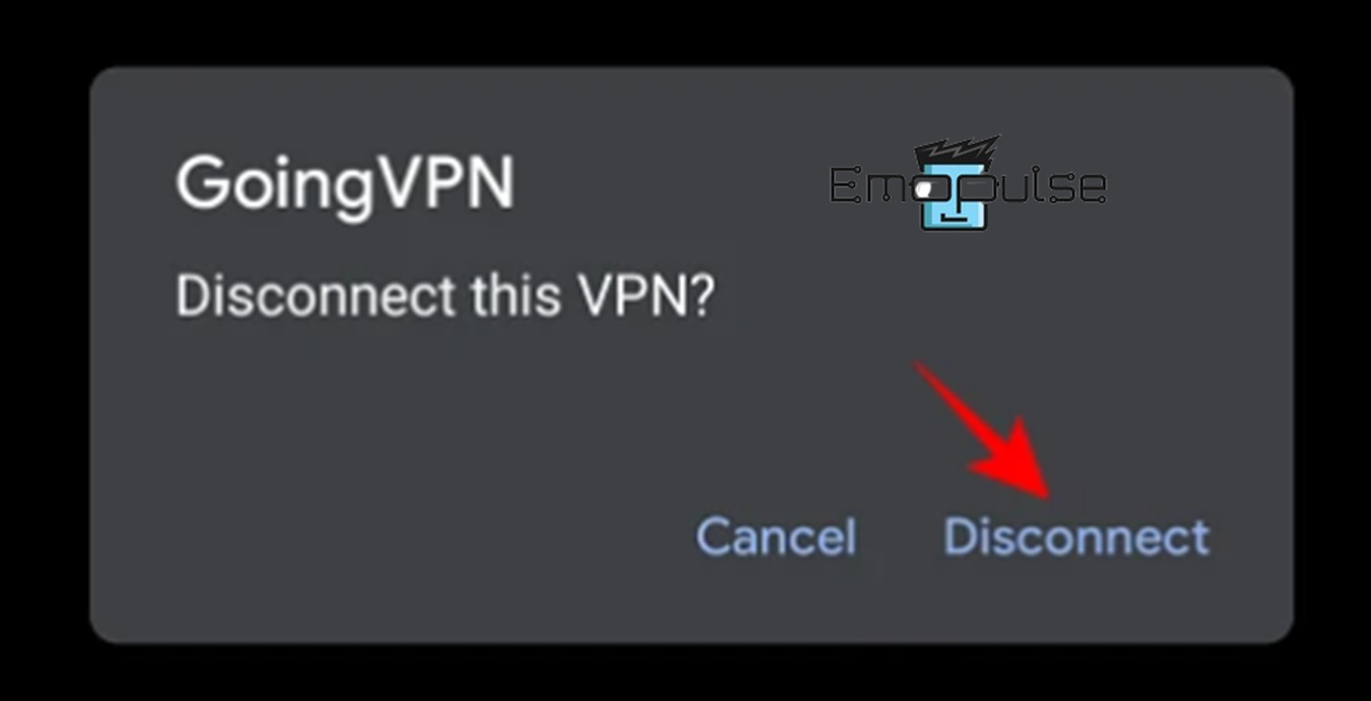 Turning off VPN Settings