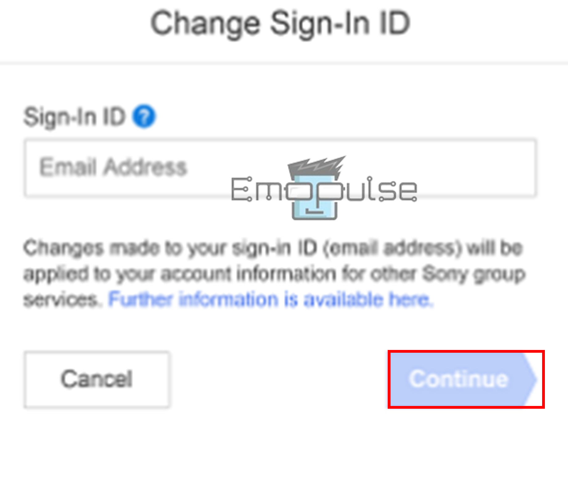 image of Change Sign-In ID 