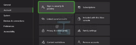 Sign in, security, and passkey