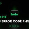 HULU ERROR P-DEV334 error
