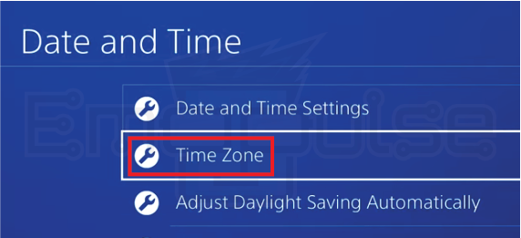 Time zone option (Image credits: Emopulse)