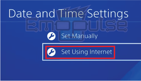 Set date and time using internet (Image credits: Emopulse)