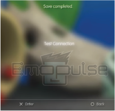 Check test connection using ok (Image credits: Emopulse)