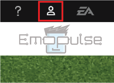 Account icon on EA Sports website (Image credits: Emopulse)