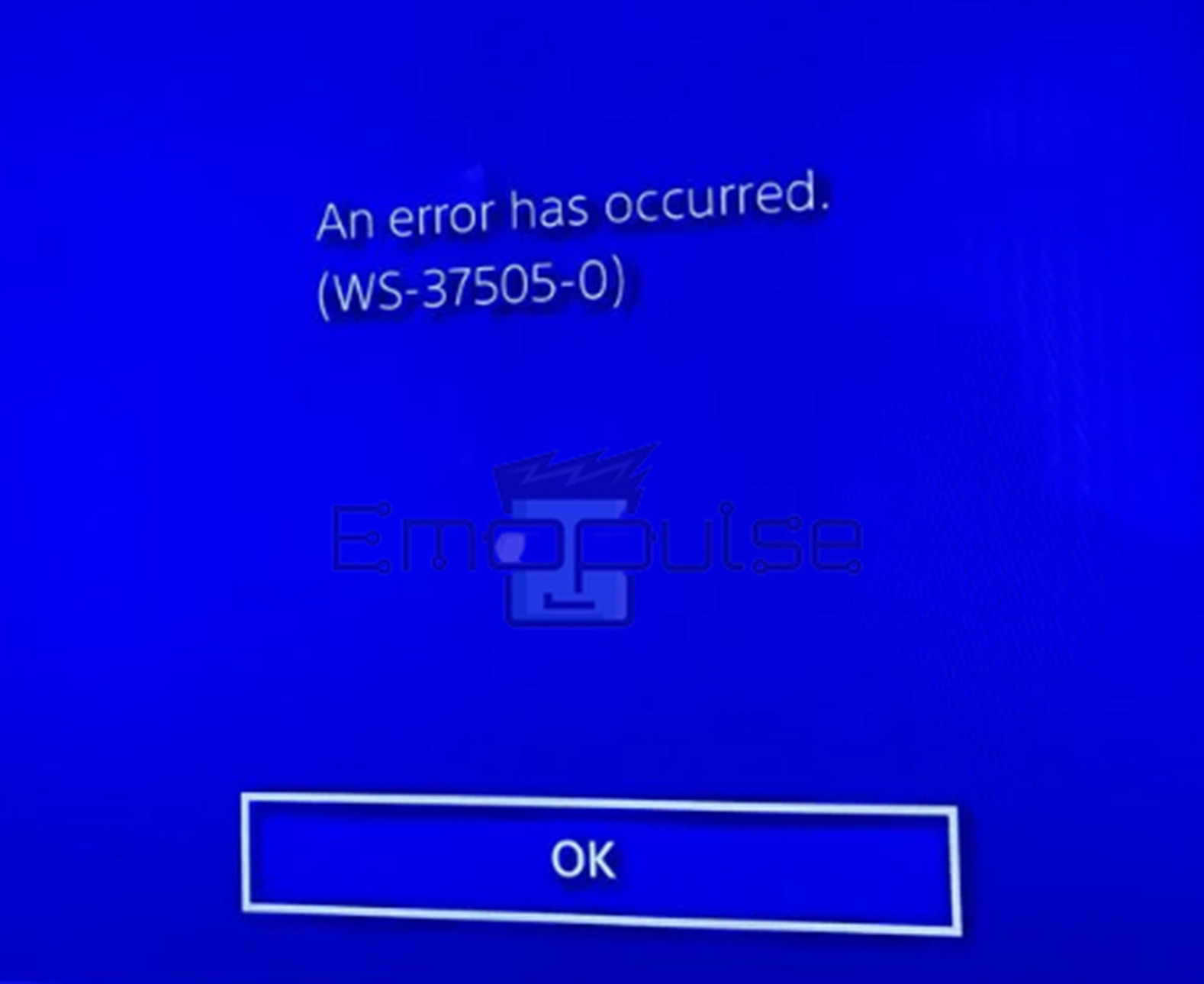 PS4 error WS-37505-0