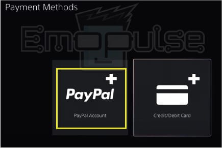 Paypal option ( Image credits: Emopulse )