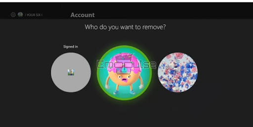Image of Choose the account to remove