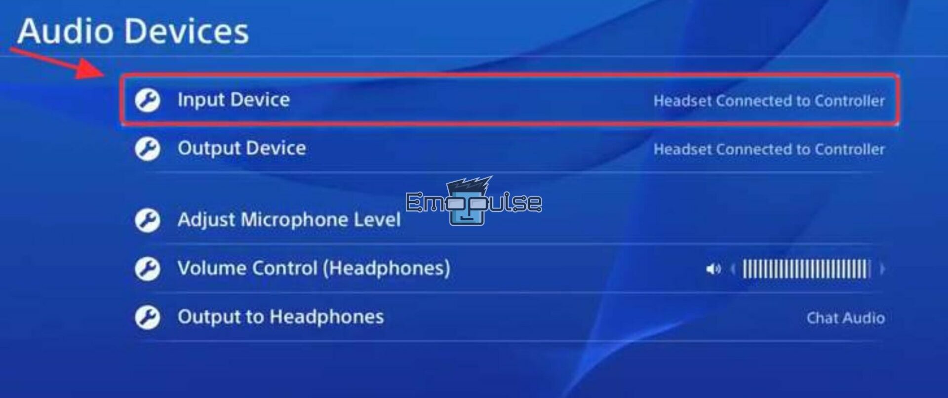 Audio Input Device Settings in PS4 how to connect unsupported bluetooth to ps4