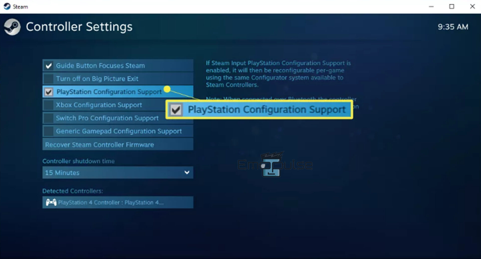 Change steam settings to solve PS4 controller keeps disconnecting error