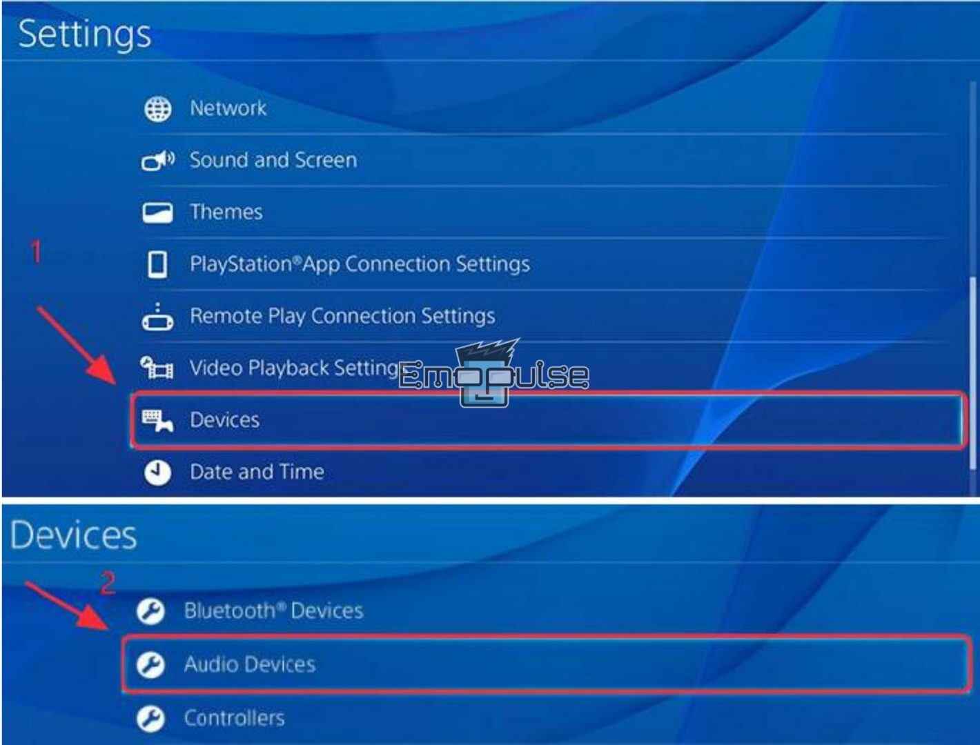 PlayStation 4 Devices Menu how to connect unsupported bluetooth to ps4