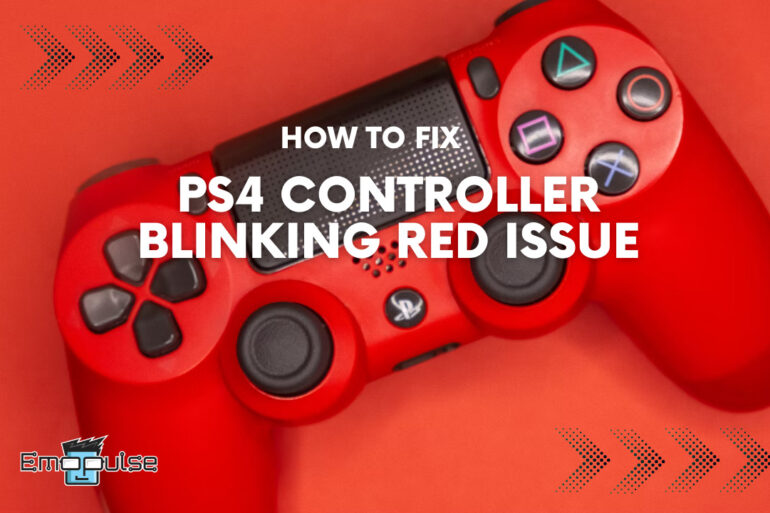 PS4 controller blinking red