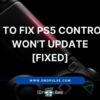 ps5 controller wont update cover