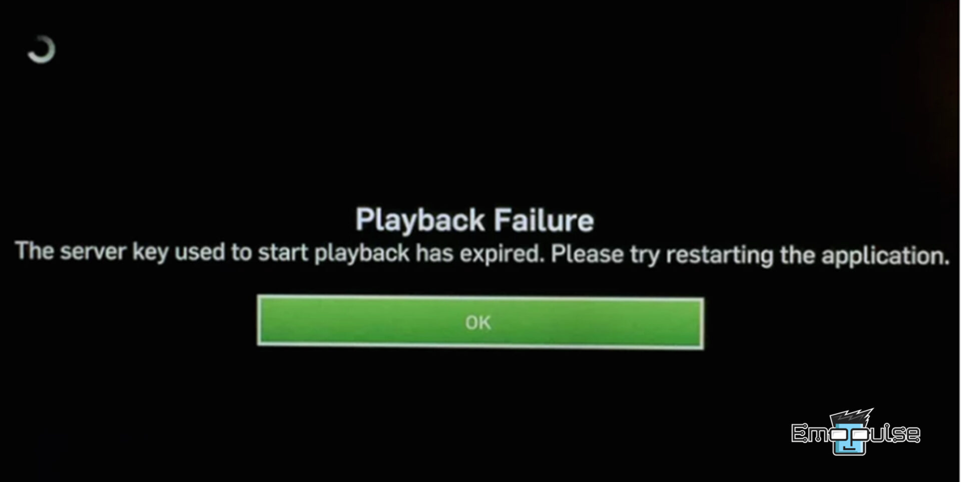 Hulu Server Key Expired error message