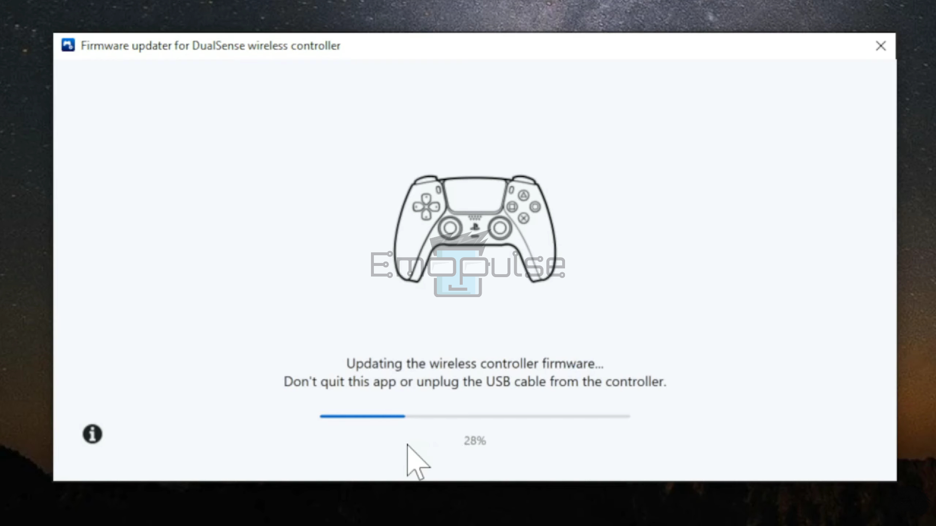 PS5 Controller updating