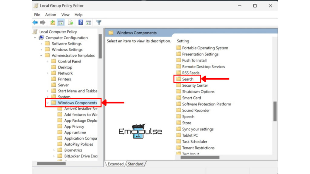 Group Policy Settings (Image by Emopulse)