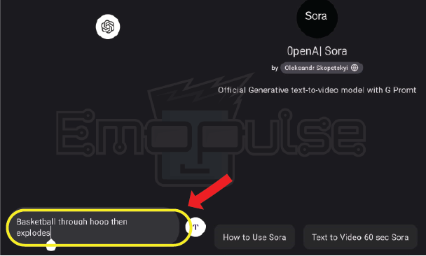 SORA Interface – Image Credit (Emopulse)