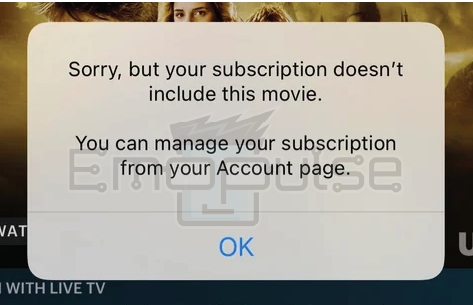 Movie Not Included In Subscription Hulu Error – Image Credit (Emopulse)