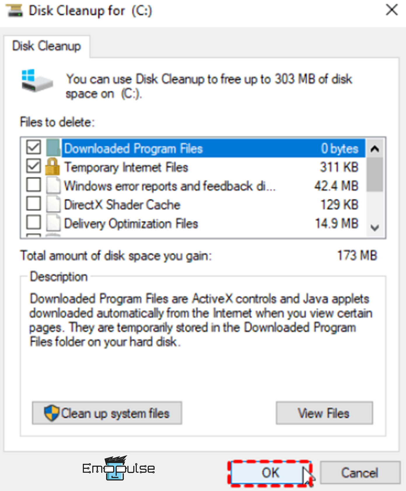 Disk Cleanup for resolving Kernel Security Check Failure error