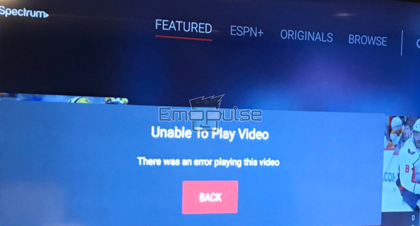 Unable to play video espn